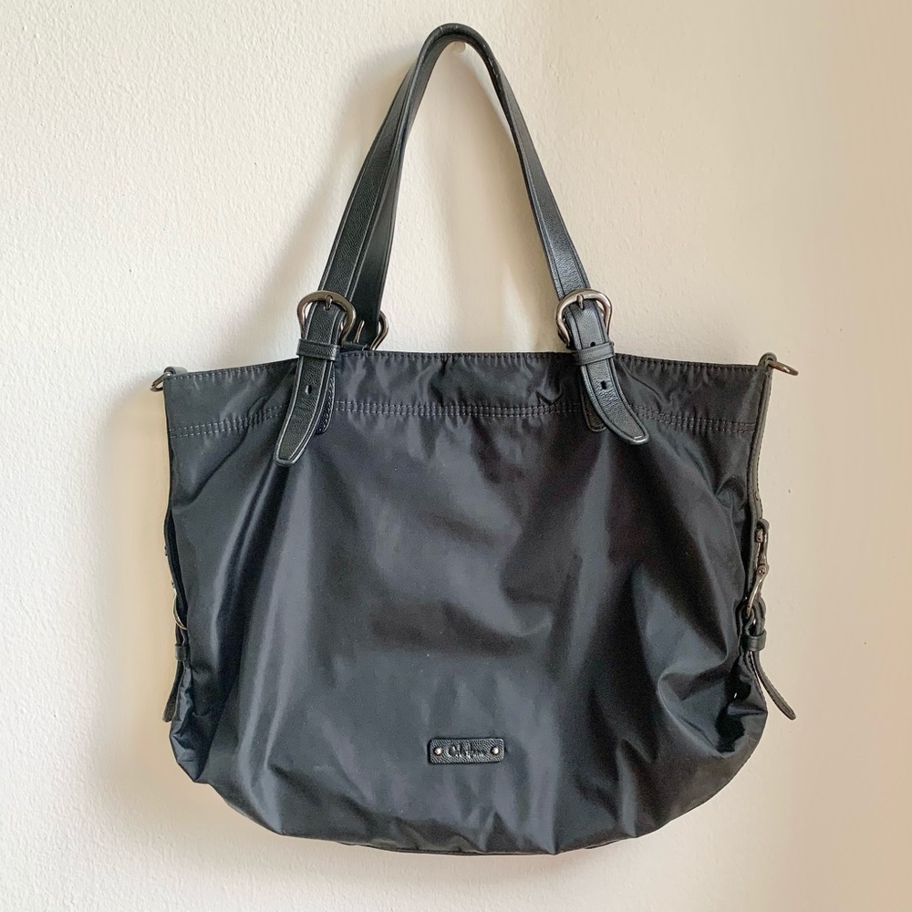 Cole Haan nylon black tote bag
